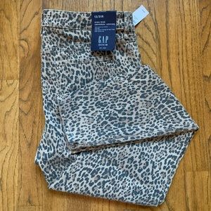 NWT GAP High Rise Universal Denim Animal Print Legging 12/31R